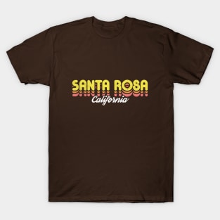 Retro Santa Rosa California T-Shirt